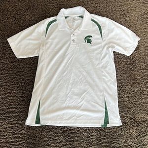 Michigan State Mens polo Large NWOT